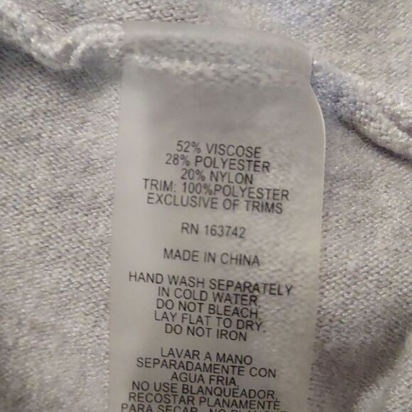 Milano Size Women's XL Classic‎ Neutral Beige Sweater Open Weave Studded Sleeve - Picture 10 of 10